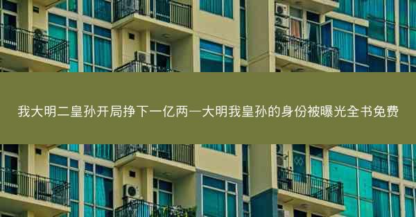 我大明二皇孙开局挣下一亿两—大明我皇孙的身份被曝光全书免费