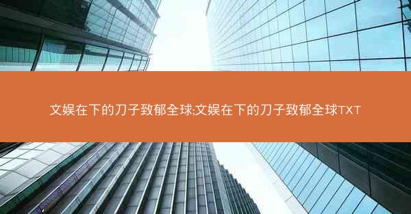 文娱在下的刀子致郁全球;文娱在下的刀子致郁全球TXT