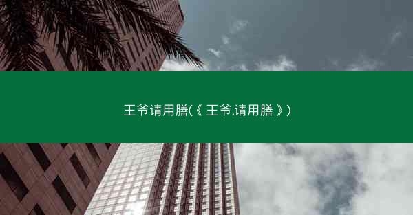 王爷请用膳(《王爷,请用膳》)