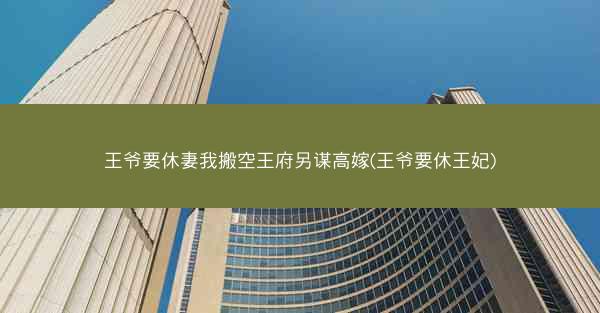 王爷要休妻我搬空王府另谋高嫁(王爷要休王妃)