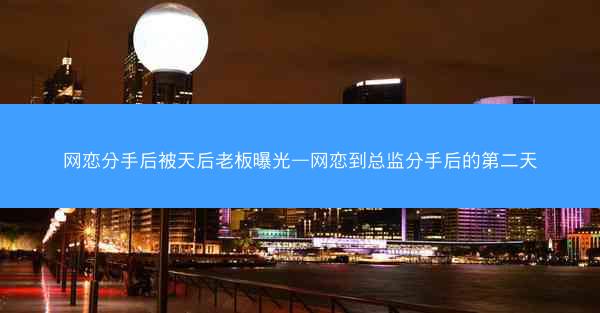 网恋分手后被天后老板曝光—网恋到总监分手后的第二天