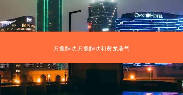 万象神功;万象神功和黄龙浩气