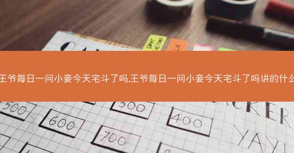王爷每日一问小妾今天宅斗了吗,王爷每日一问小妾今天宅斗了吗讲的什么