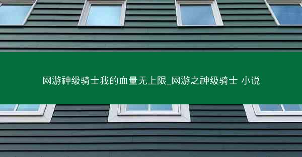 网游神级骑士我的血量无上限_网游之神级骑士 小说