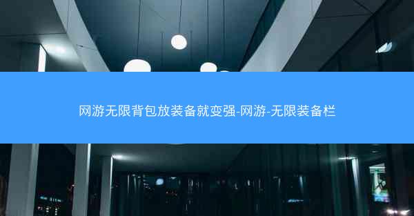 网游无限背包放装备就变强-网游-无限装备栏